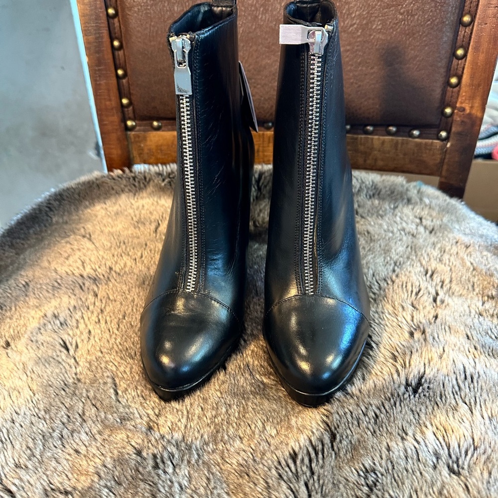Zara Black Heeled Boots - Picture 7 of 8